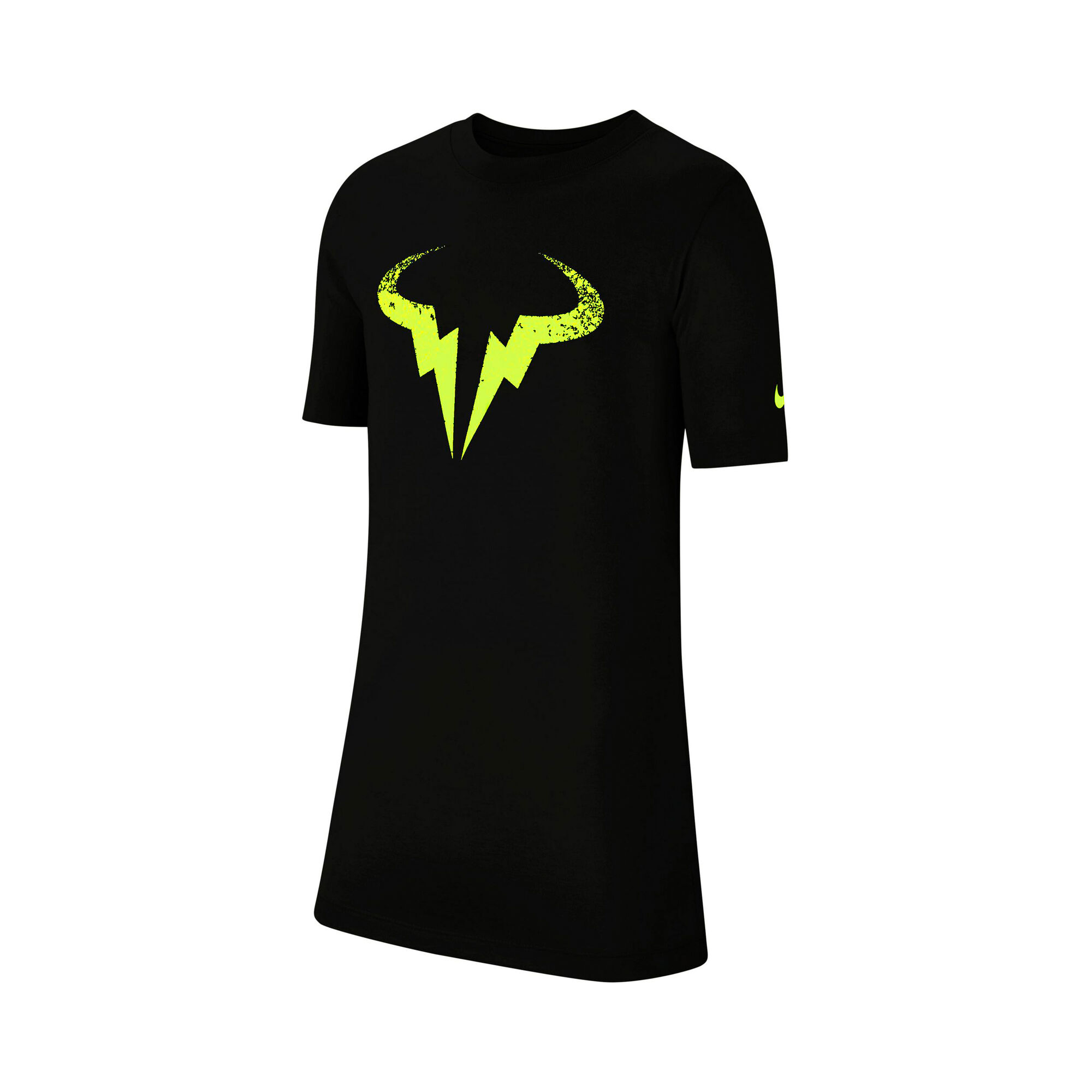 Nike Rafael Nadal Court T-Shirt Jungen - Schwarz, Neongelb ...