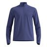 Essential Thermal Midlayer 1/2 Zip Laufshirt Herren - blau, 