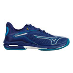 Mizuno Tennisschuhe Mizuno Wave Exceed Tour 6 Sandplatzschuh Herren - blau, wei&szlig;