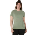 ASICS Bekleidung ASICS Road Seamless Laufshirt Damen-Grau,Blau