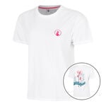 Quiet Please Bekleidung Quiet Please Create Flower T-Shirt Damen-Wei&szlig;,Mehrfarbig