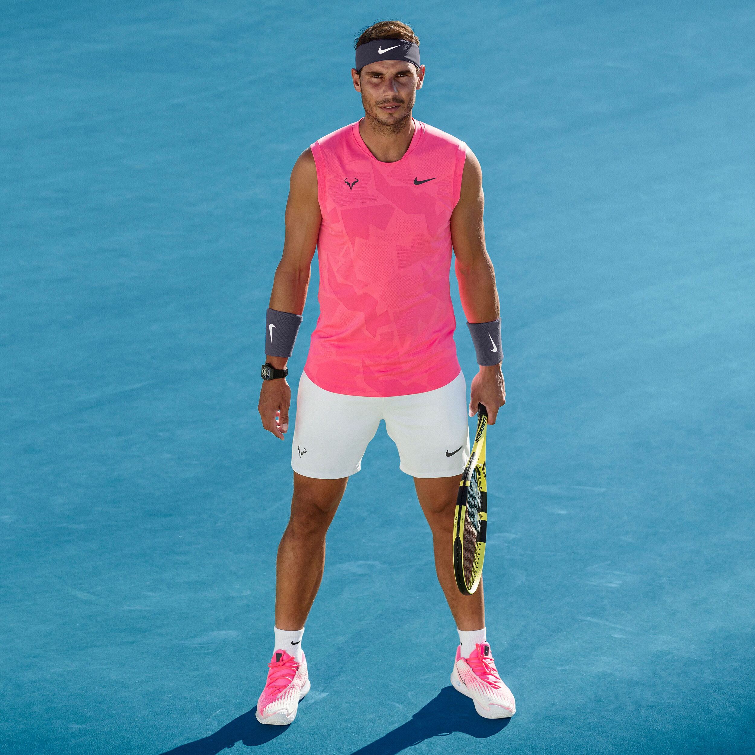 Rafael Nadal Air Zoom Vapor Cage 4 Clay Sandplatzschuh Herren Pink WeiB