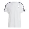 Essentials Train 3-Stripes Training T-Shirt Herren-Weiß,Schwarz