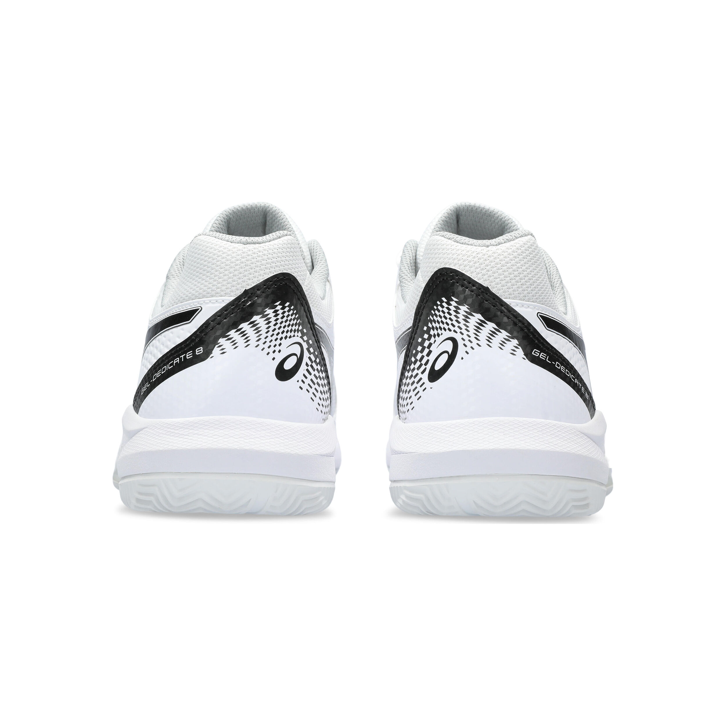 Gel Dedicate 8 Sandplatzschuh Herren WeiB Schwarz