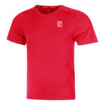 Nike Tennisbekleidung Nike Court Dri-Fit Advantage T-Shirt Herren-Rot,Wei&szlig;