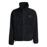 Fleece Full-Zip Trainingsjacke Herren - schwarz, 