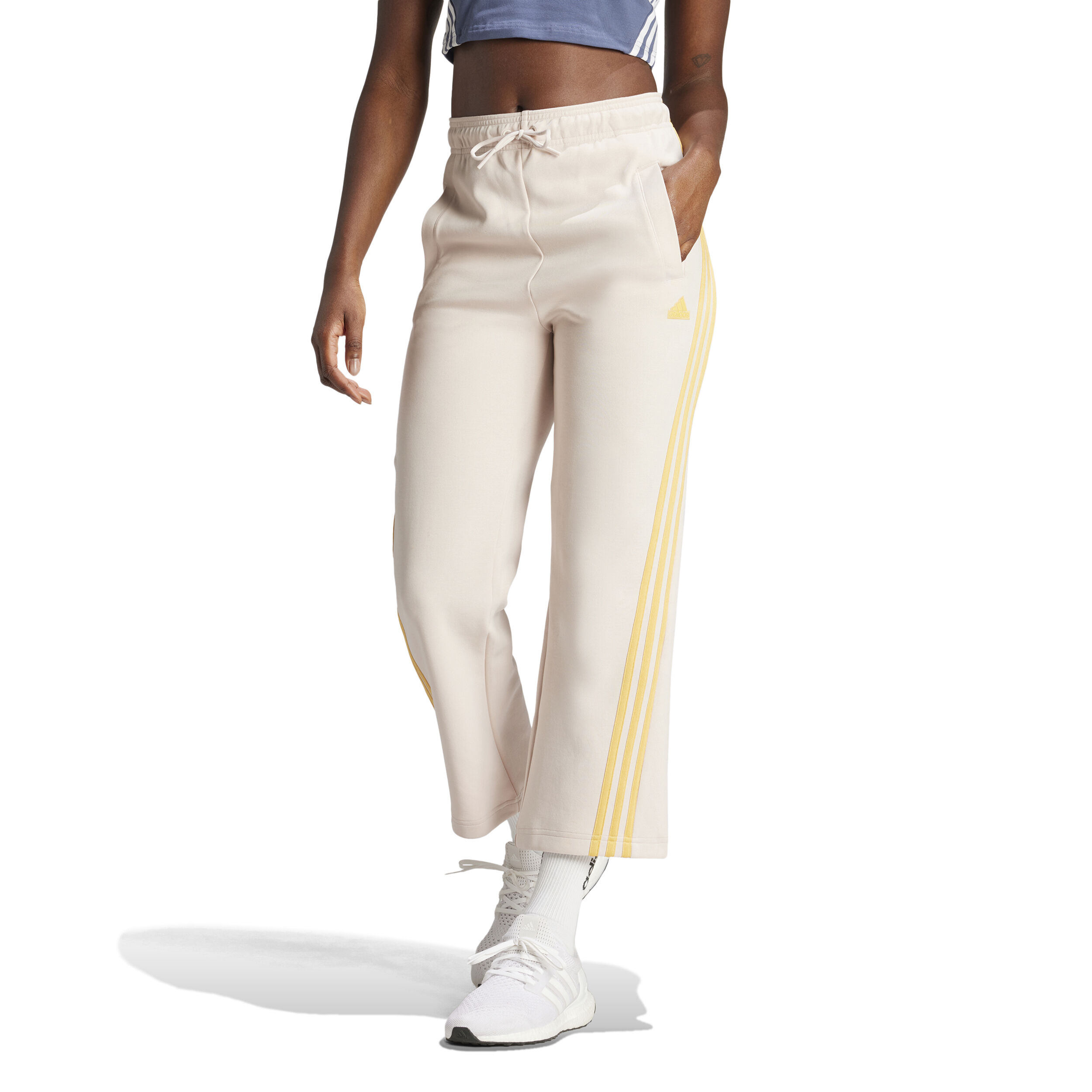 Future Icon 3 Stripes OH Trainingshose Damen Beige Gelb