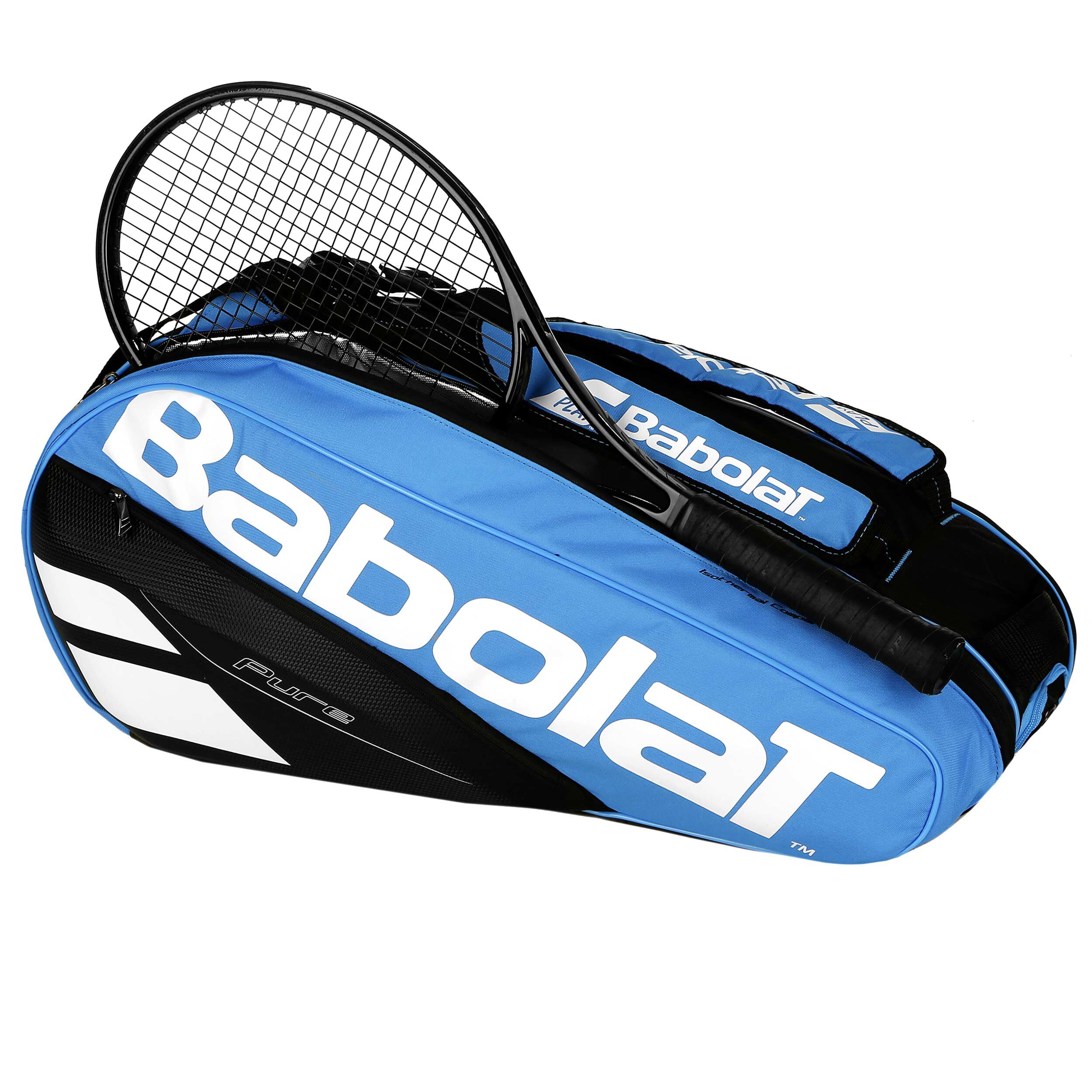 Pure Drive Racket Holder X6 Schlagertasche Hellblau Schwarz