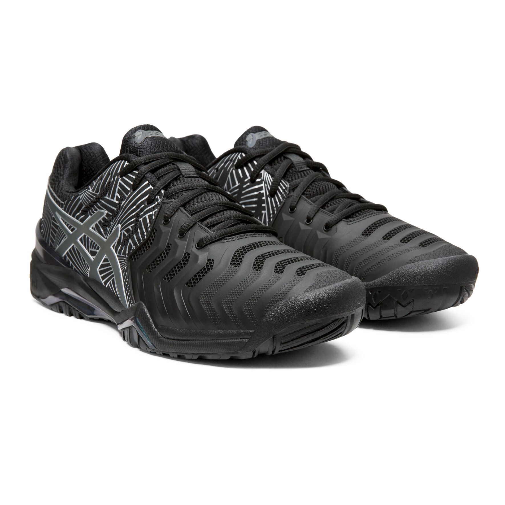 ASICS Gel Resolution 7 Allcourtschuh Herren Schwarz Blau online kaufen Tennis Point DE