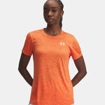 Under Armour Bekleidung Under Armour Tech Twist T-Shirt Damen - orange, wei&szlig;