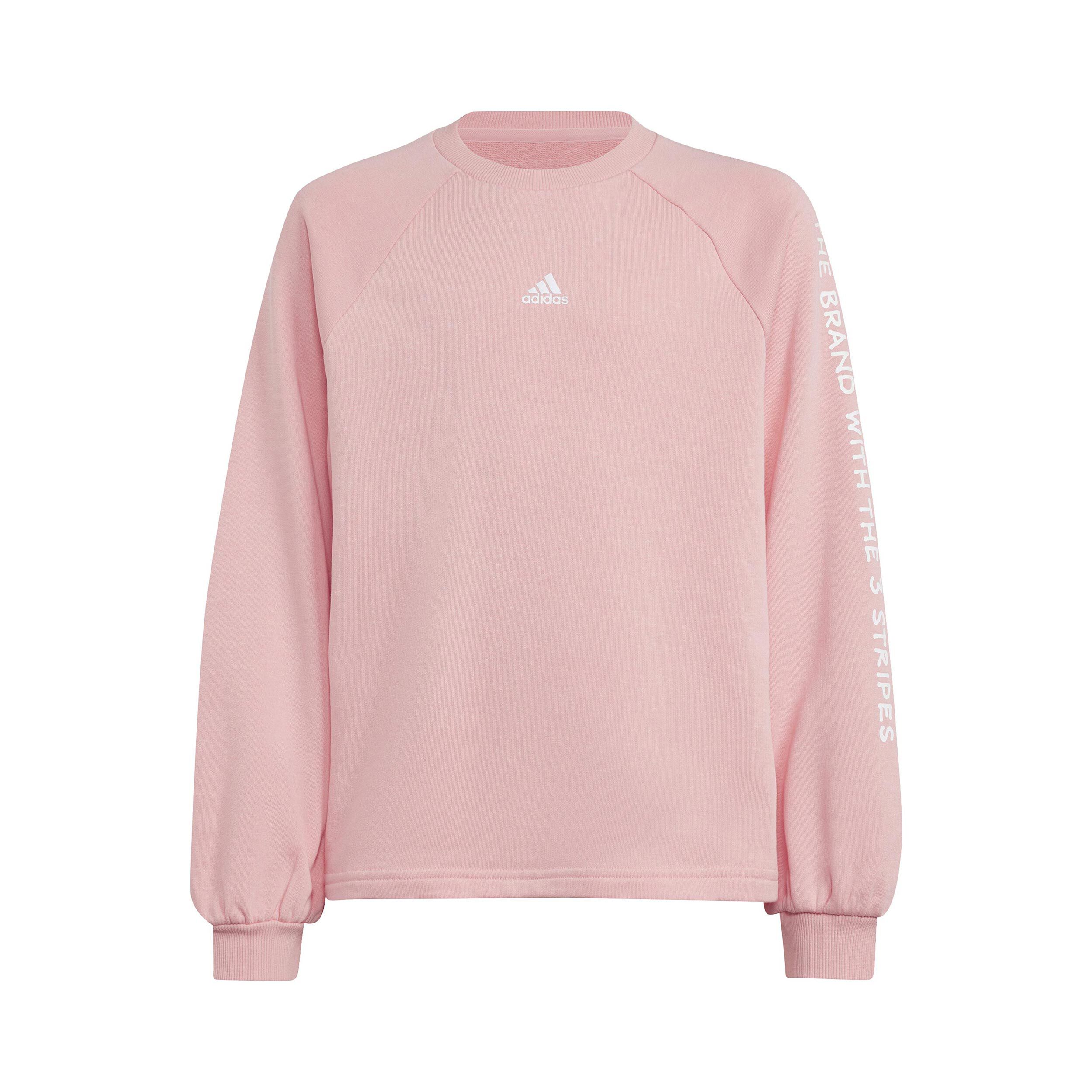 Adidas pink crew neck online