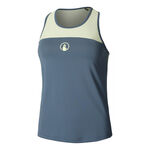 Quiet Please Bekleidung Quiet Please Perspectives Racerback Tank-Top Damen-Blau