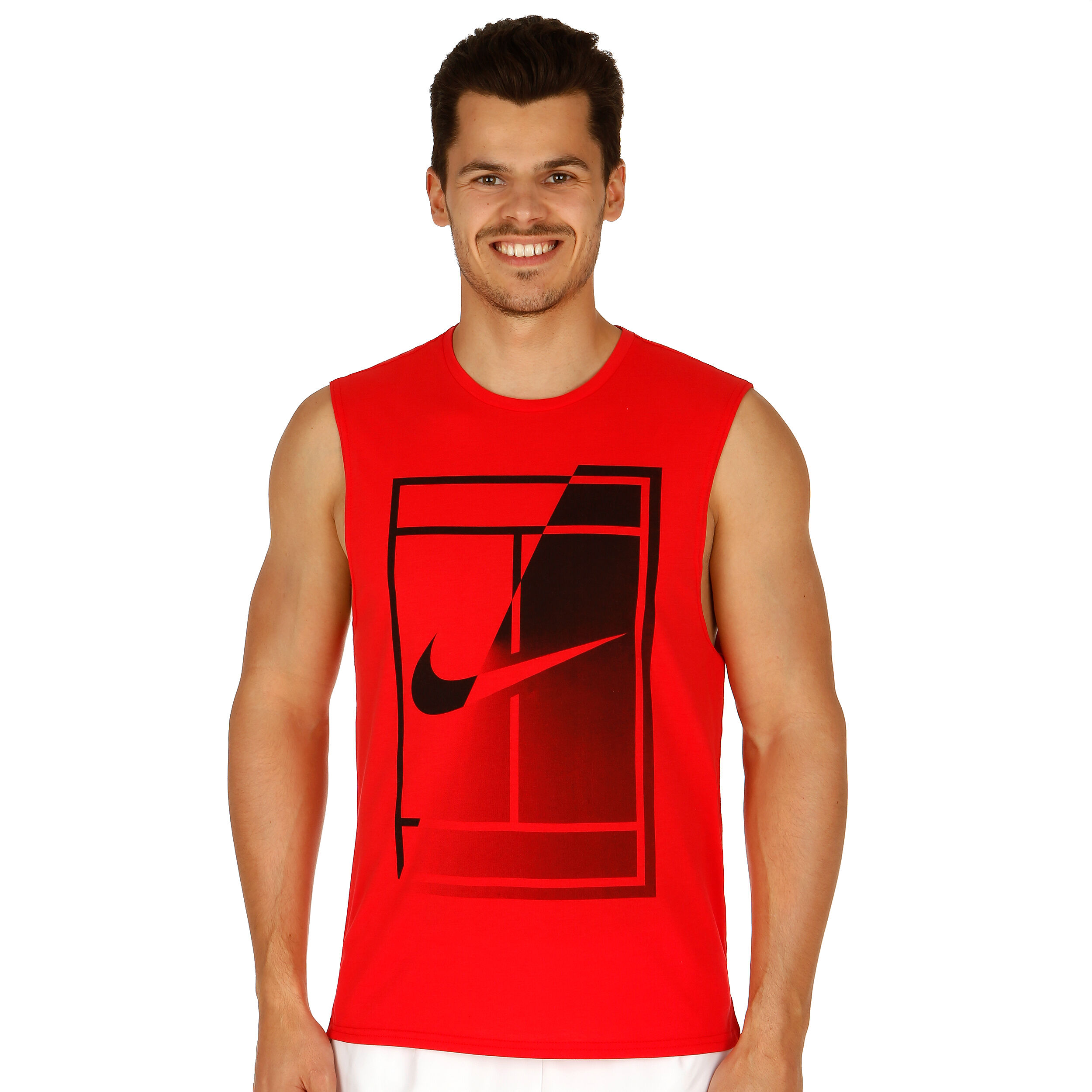Black and red nike tank top on sale