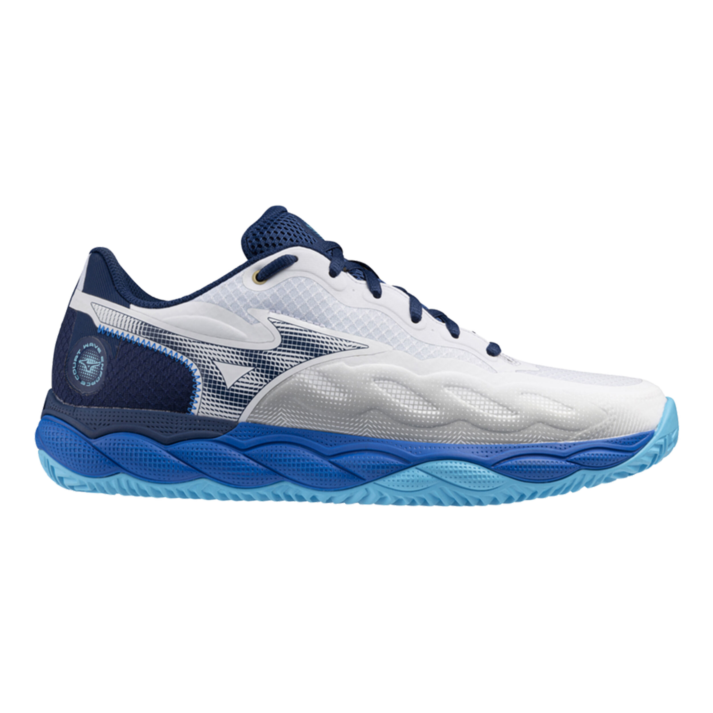 Mizuno Wave Enforce Court Sandplatzschuh Herren WeiB Blau online kaufen Tennis Point DE