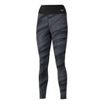 Mizuno Lauftight Mizuno 7/8 Printed Tight Damen-Schwarz