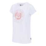 Roland Garros Bekleidung Roland Garros Big Logo T-Shirt Damen-Weiß