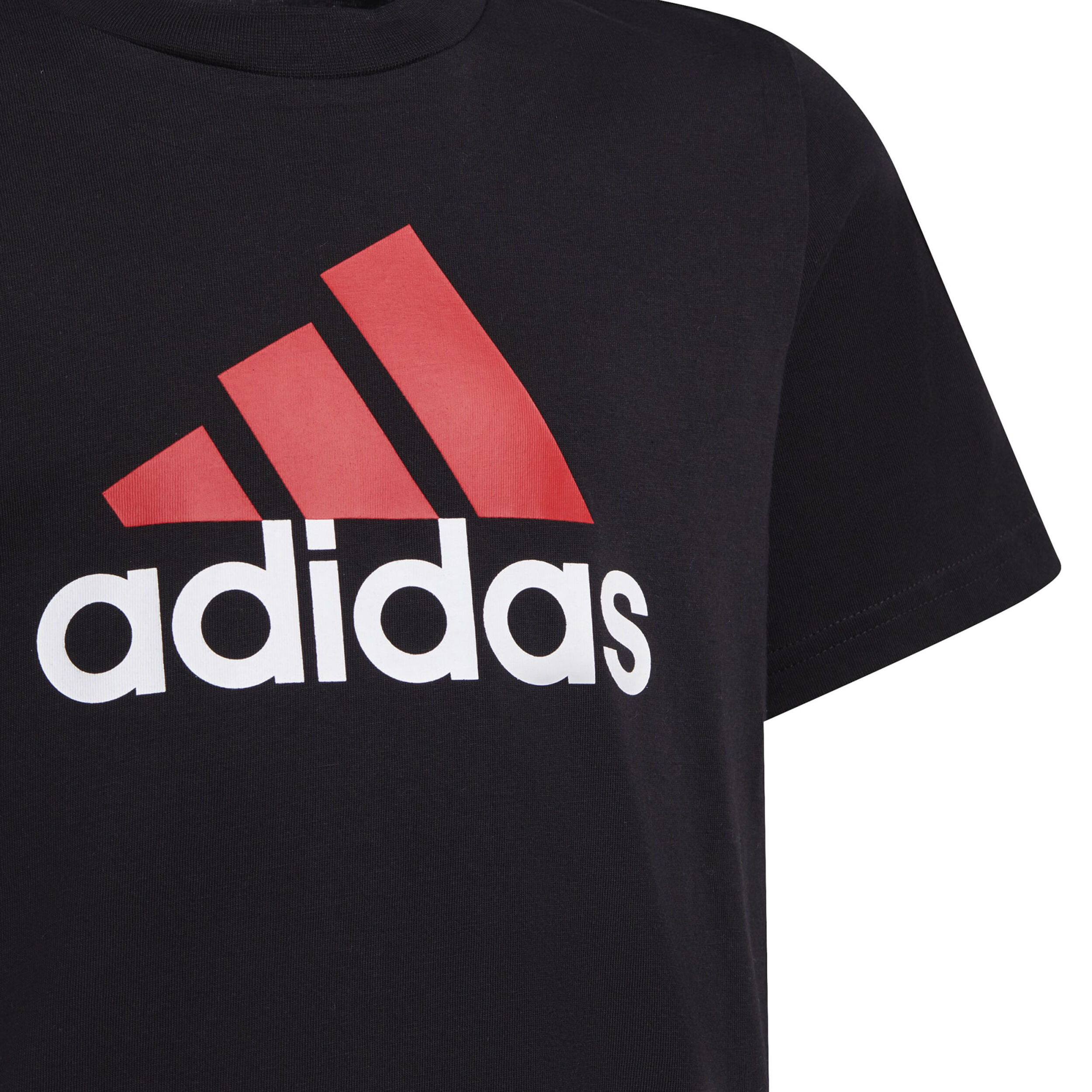 Black adidas shirt with red logo 2025