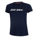 BIDI BADU Bekleidung BIDI BADU Crew Logo T-Shirt Damen-Dunkelblau