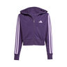3Stripes Full-Zip Crop Trainingsjacke Mädchen - lila, flieder