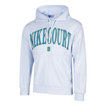 Nike Bekleidung Nike Court Dri-Fit Fleece Heritage Hoody Herren-Hellgrau,Petrol