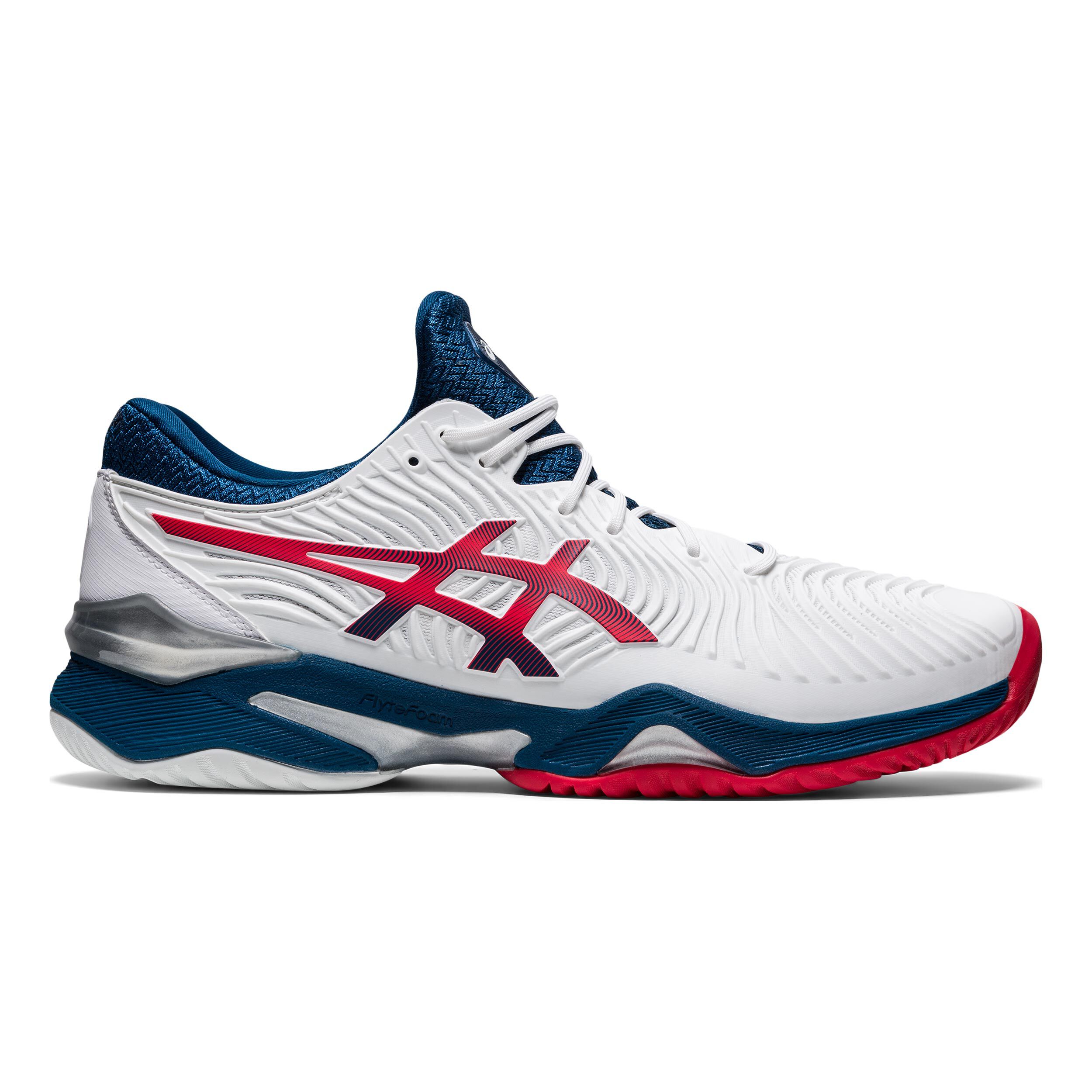 ASICS Court FF 2 Allcourtschuh Herren WeiB Blau online kaufen Tennis Point DE