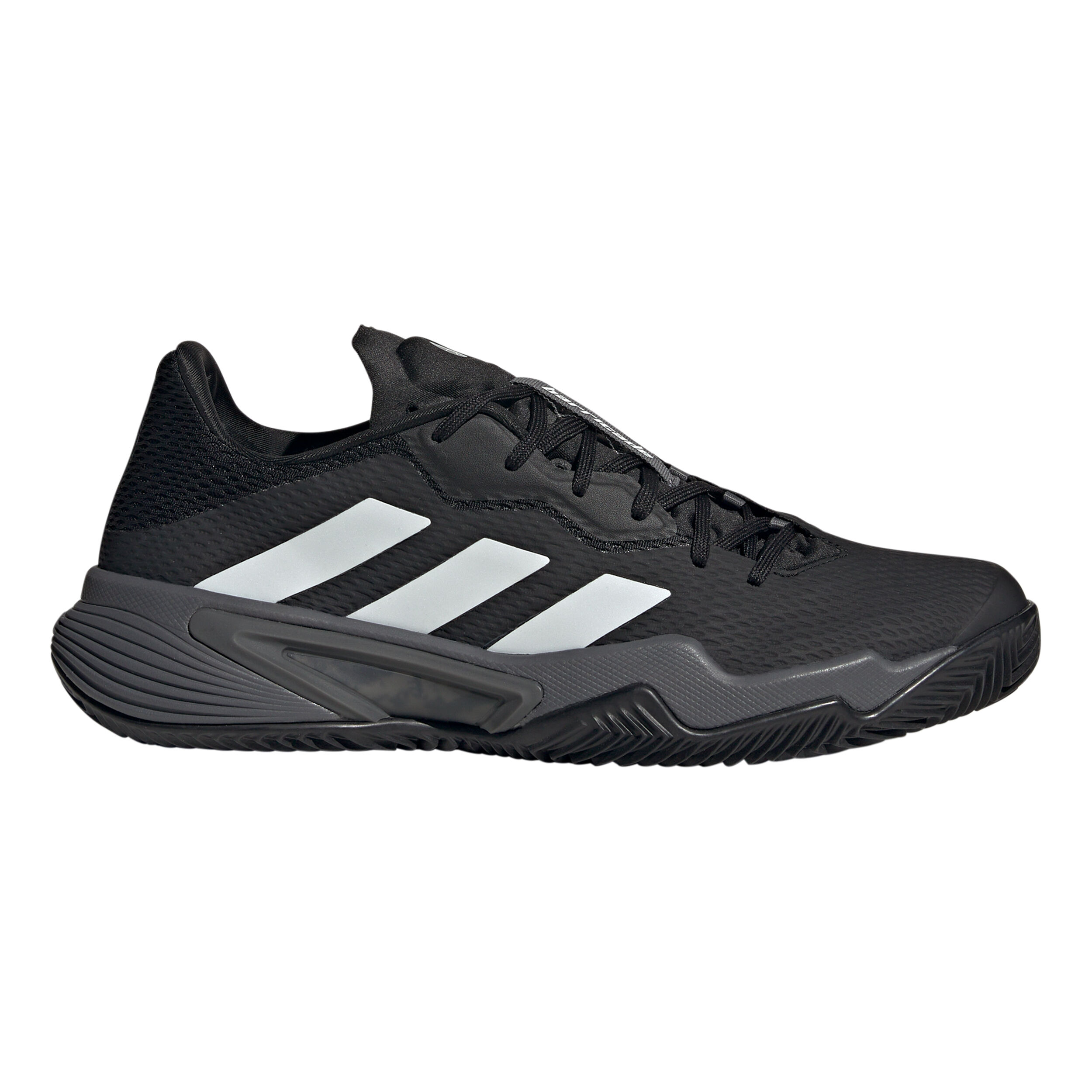 Barricade Sandplatzschuh Herren Schwarz WeiB
