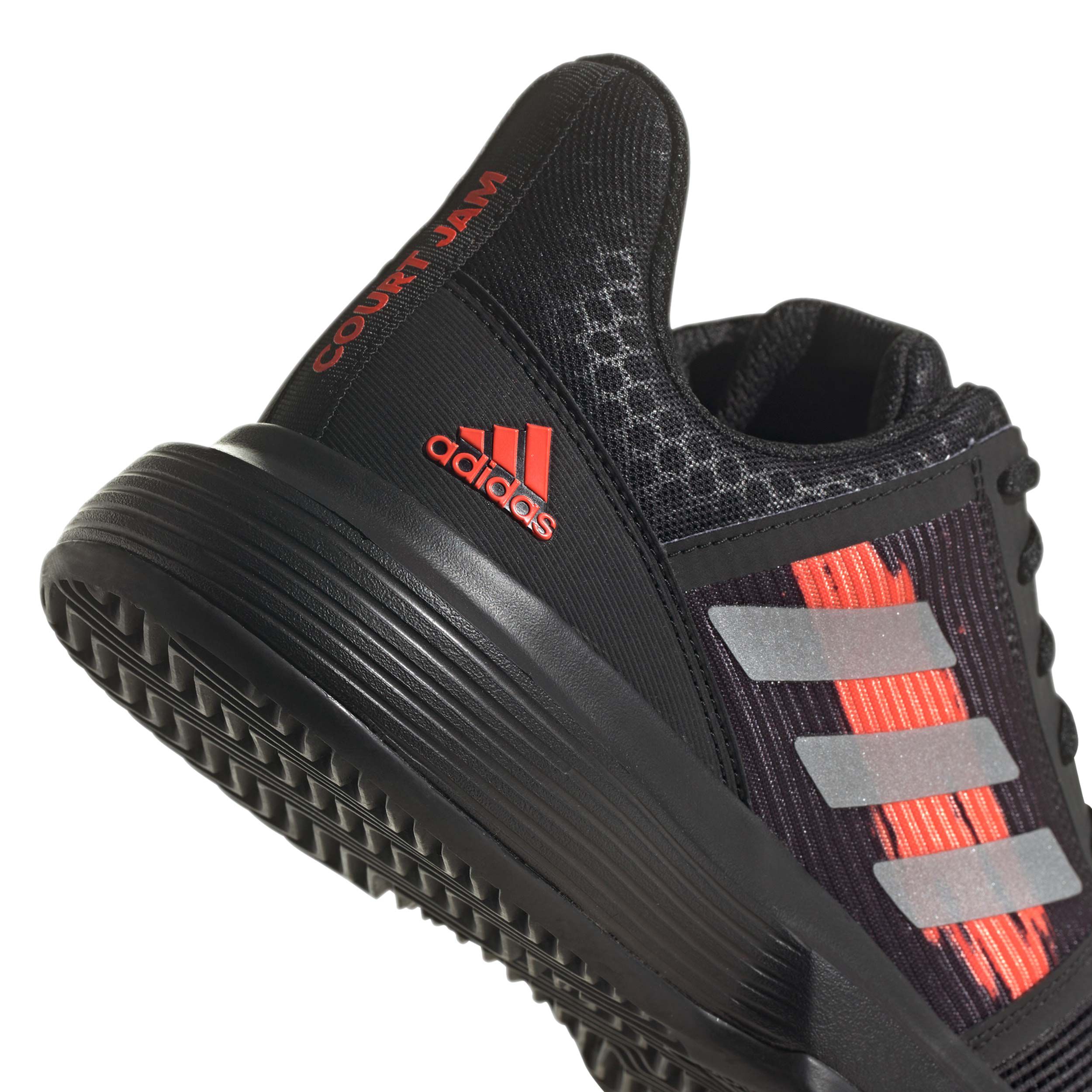 Adidas men's courtjam bounce tennis shoes  all black cheap