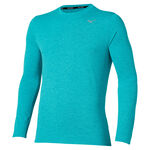 Mizuno Bekleidung Mizuno Core Impulse Laufshirt Herren-blau