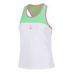 Quiet Please Bekleidung Quiet Please Racerback Tank-Top Damen - gr&uuml;n, pink