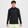 Stride Half-Zip Laufshirt Herren - schwarz, silber