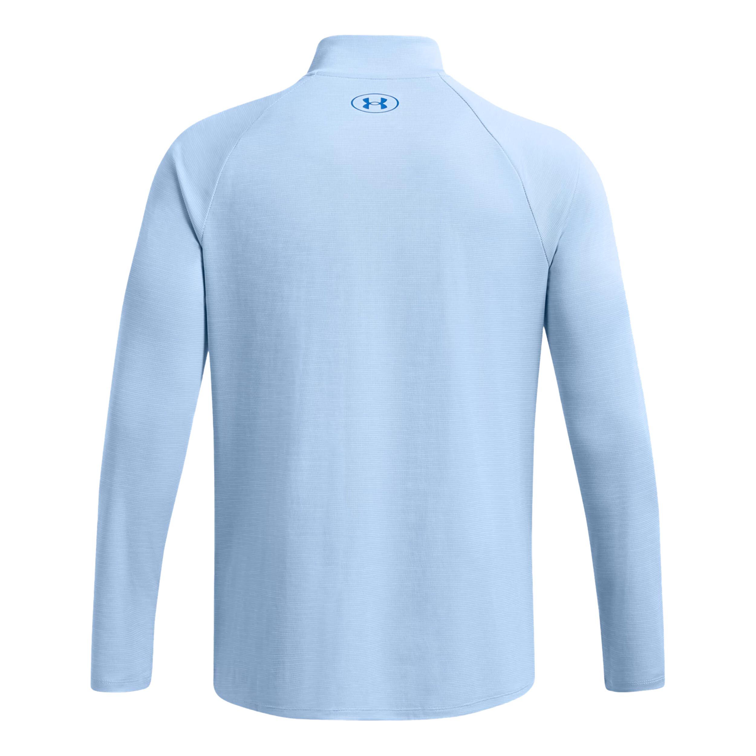 Tech Textured 1 2 Zip Longsleeve Herren Hellblau