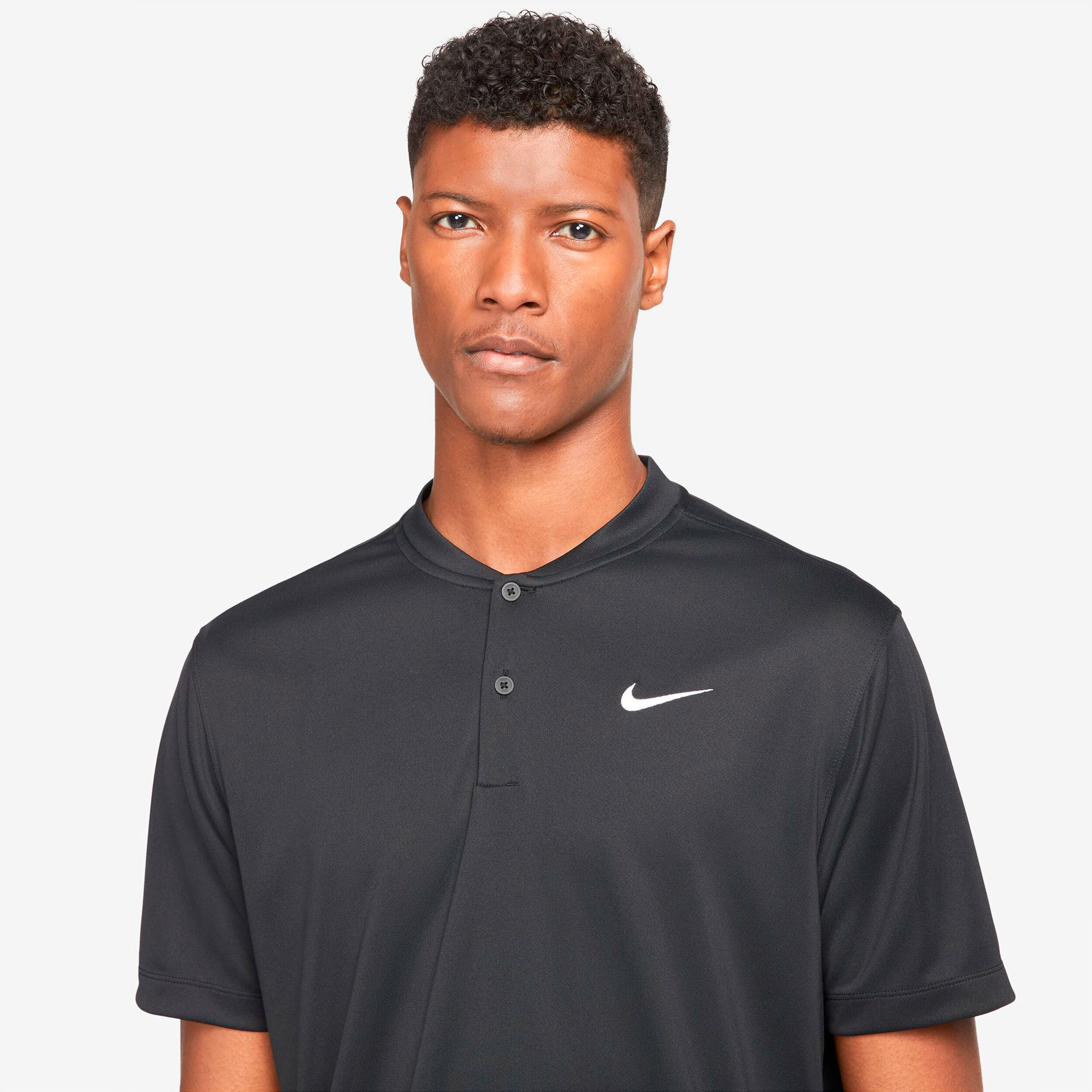 Nike Dri Fit Blade Solid Polo Herren Schwarz online kaufen Tennis Point DE