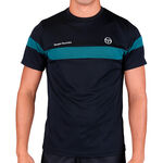 Sergio Tacchini Tennisbekleidung Sergio Tacchini Leone PL T-Shirt Herren - schwarz, petrol