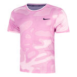 Nike Bekleidung Nike Court Dri-Fit Advantage Print T-Shirt Herren-Pink,Rosa