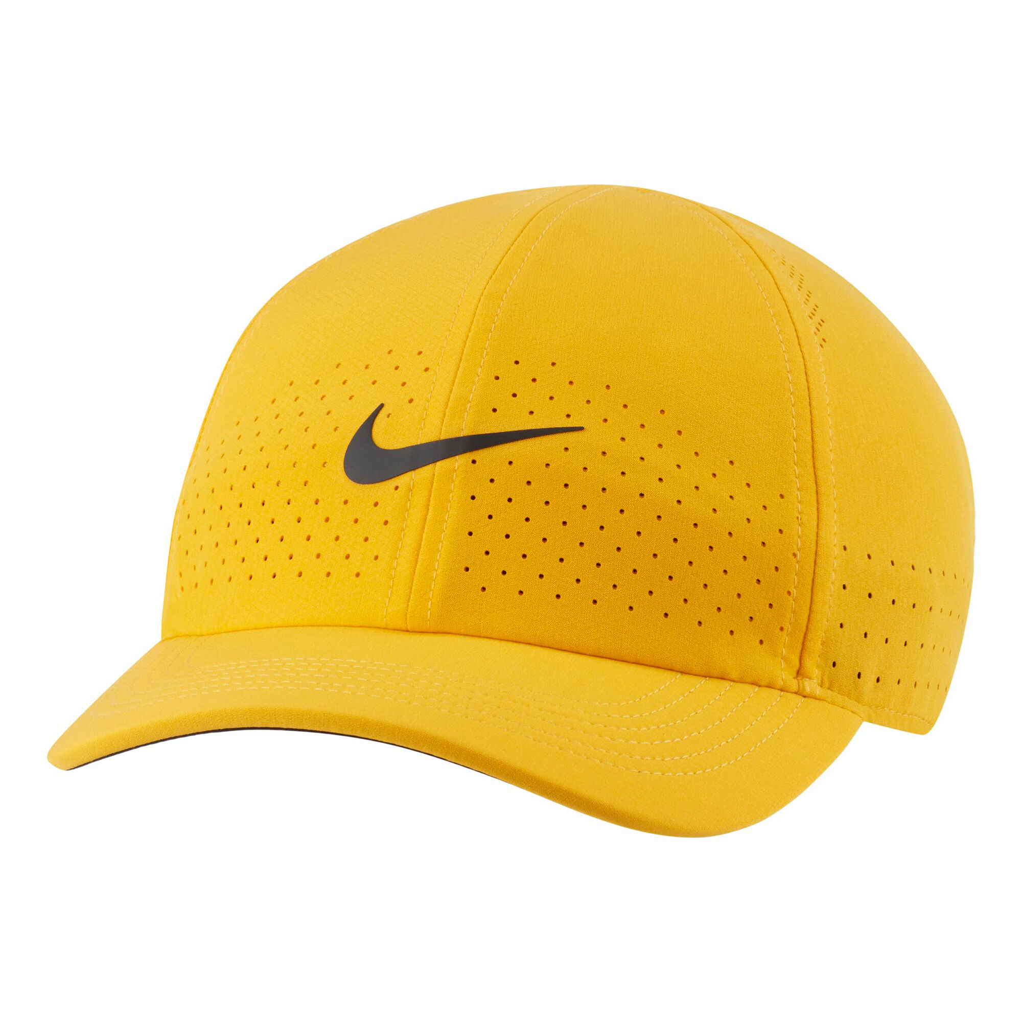 Nike Court AeroBill Advantage Cap Goldgelb Schwarz online kaufen
