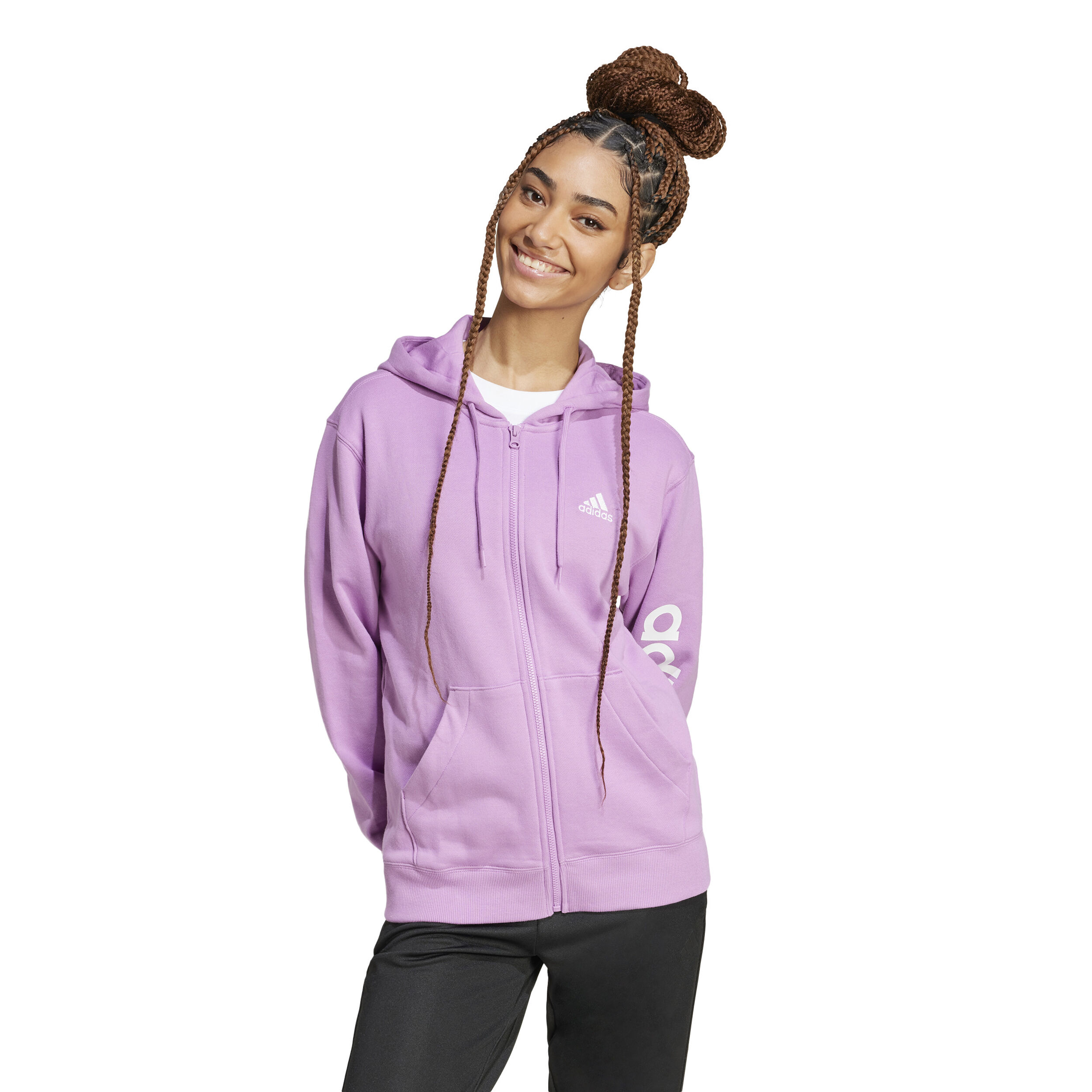 Adidas linear graphic hoodie new arrivals