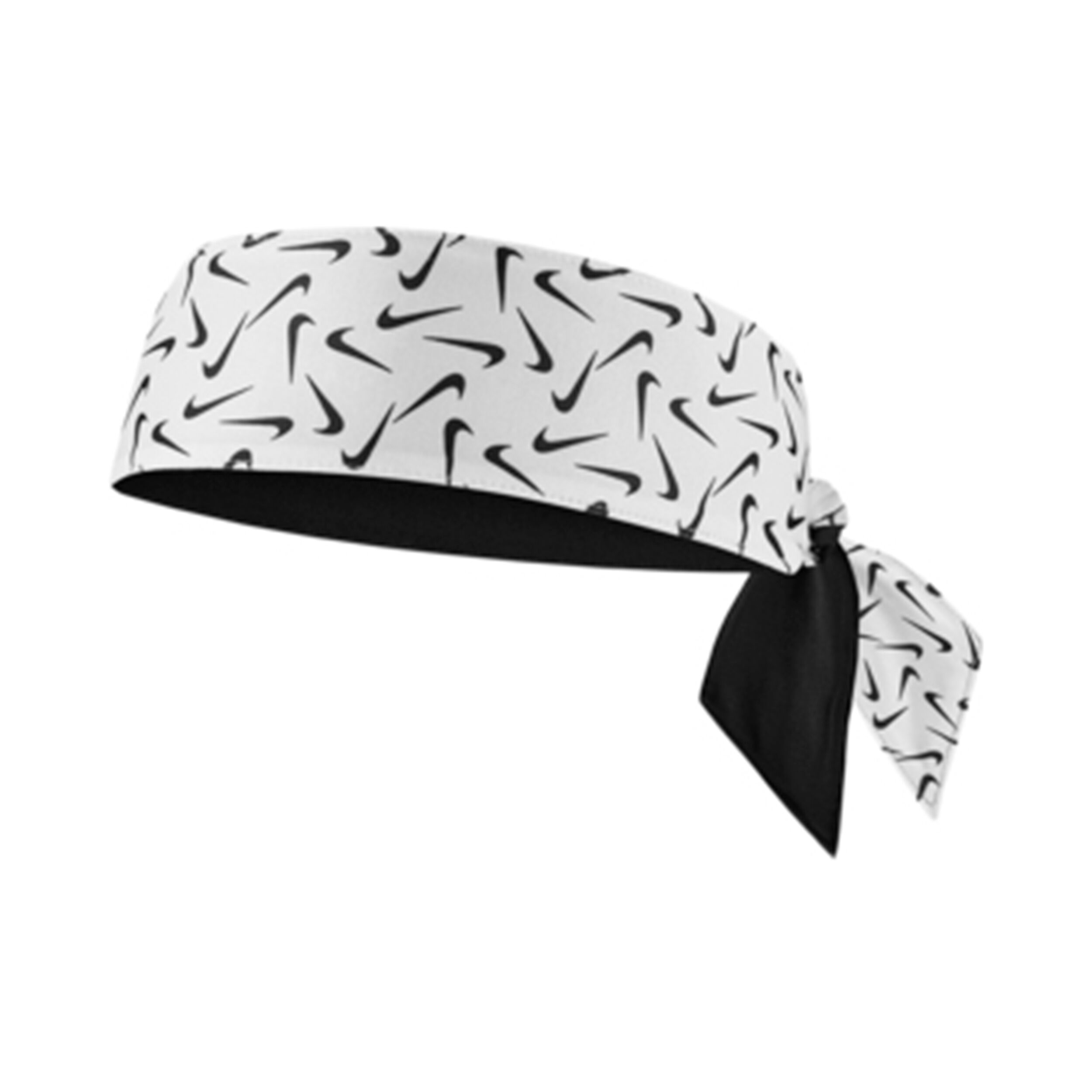 Dri Fit Head Tie 3.0 Reversible Printed Bandana WeiB Schwarz