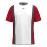 Club 25 Tech T-Shirt Herren-Rot,Wei&szlig;