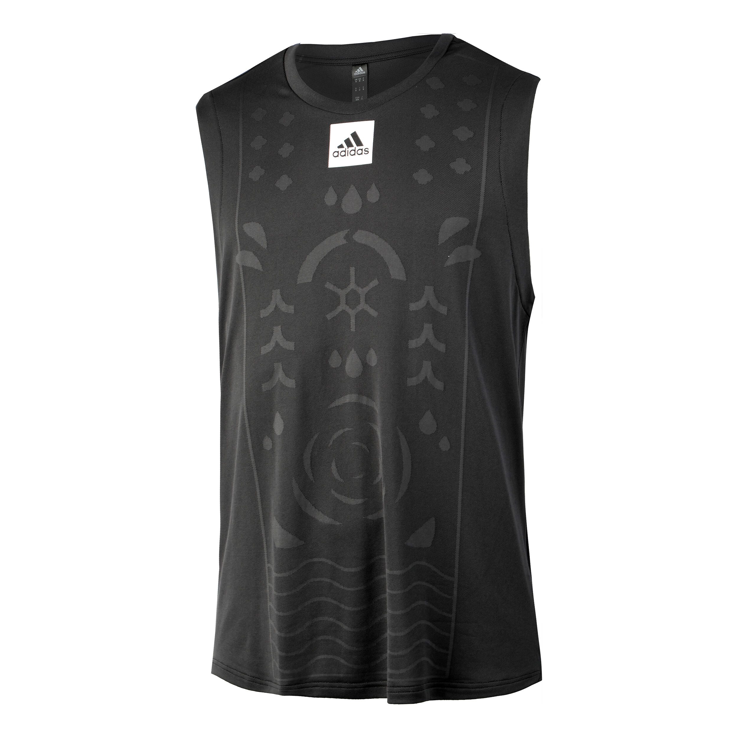 Paris Sleeveless Tank Top Herren Schwarz