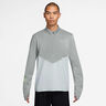 Pacer Winterized Half-Zip Laufshirt Herren - grau, silber