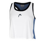 HEAD Bekleidung HEAD Play Crop Tank-Top Damen-Weiß,Blaugrau