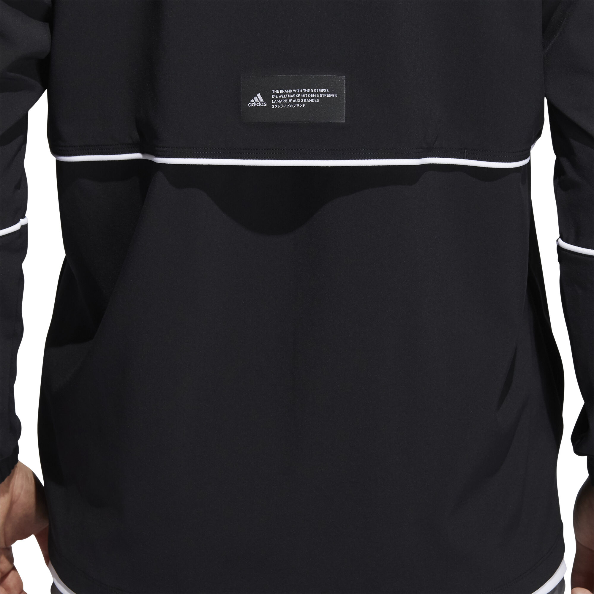 Player 3 Stripes WBR Sweatjacke Herren Schwarz WeiB