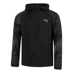 Puma Bekleidung Puma Favorite AOP Woven Laufjacke Herren-Schwarz,Wei&szlig;