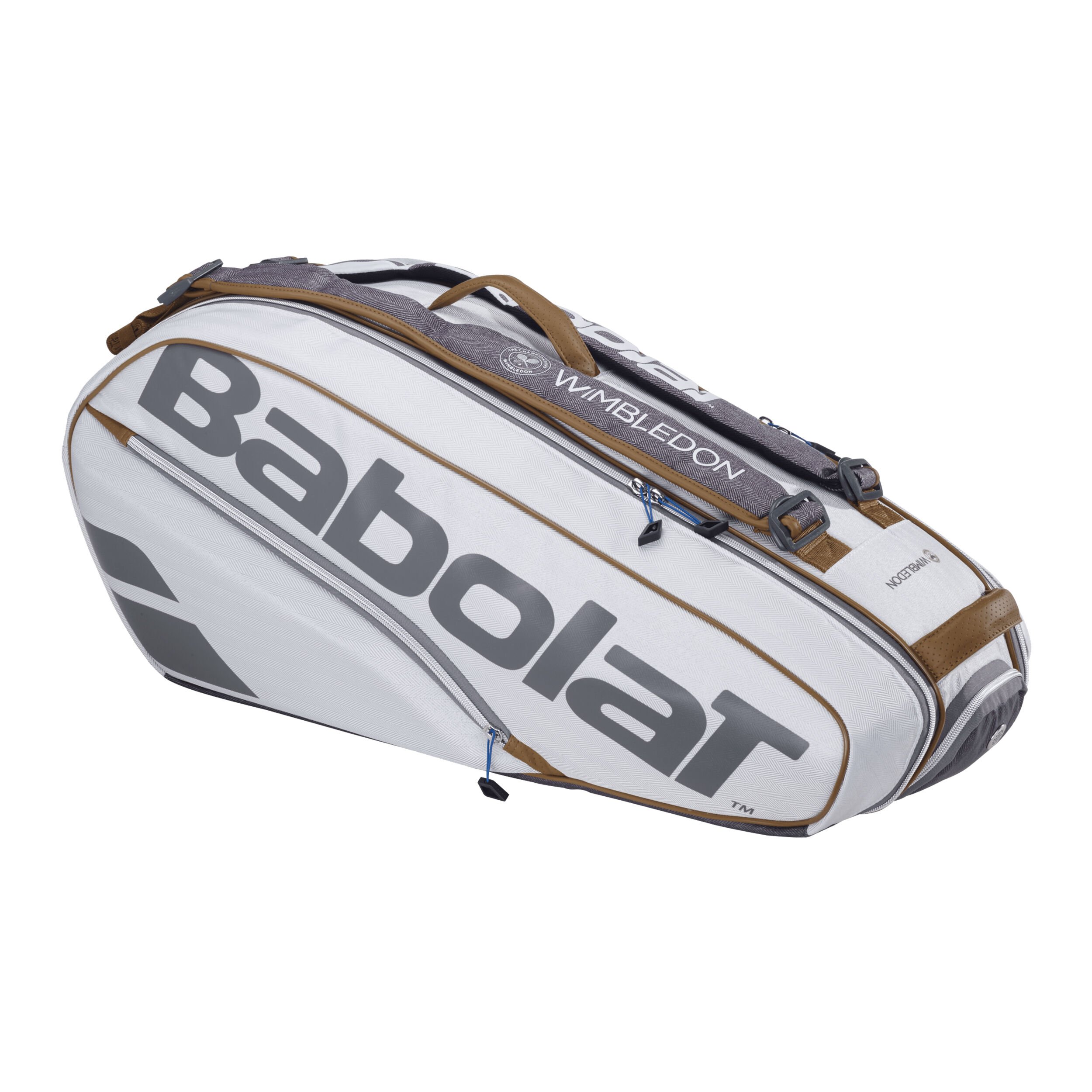 Pure Wimbledon Schlagertasche 6er WeiB
