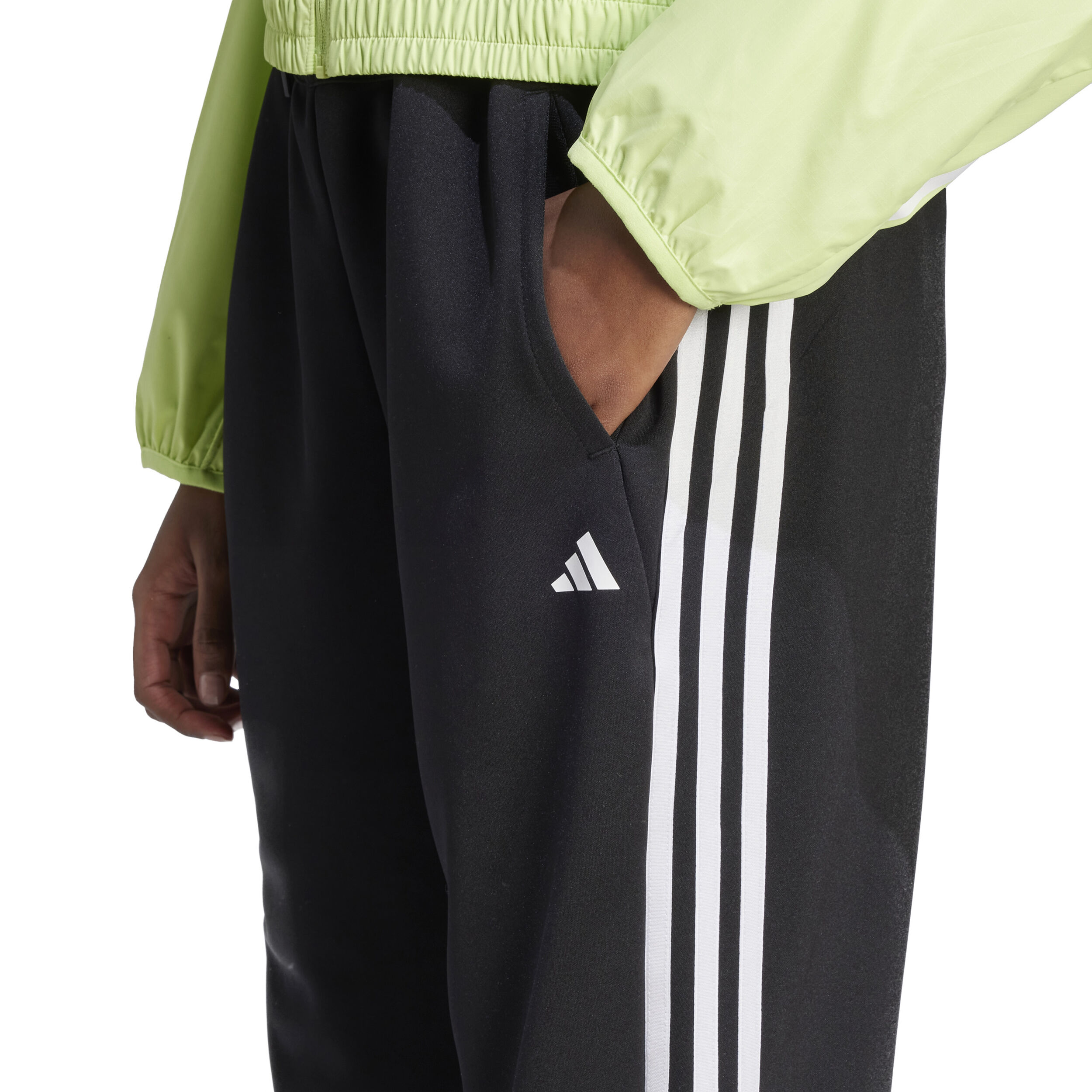 adidas Essetials 3 Stripes Trainingshose Damen Schwarz WeiB online kaufen Tennis Point DE