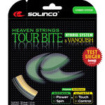 Solinco Solinco Tour Bite 6,8m Silber + Vanquish 6,3m Saitenset 13,1m-Silber,Nude