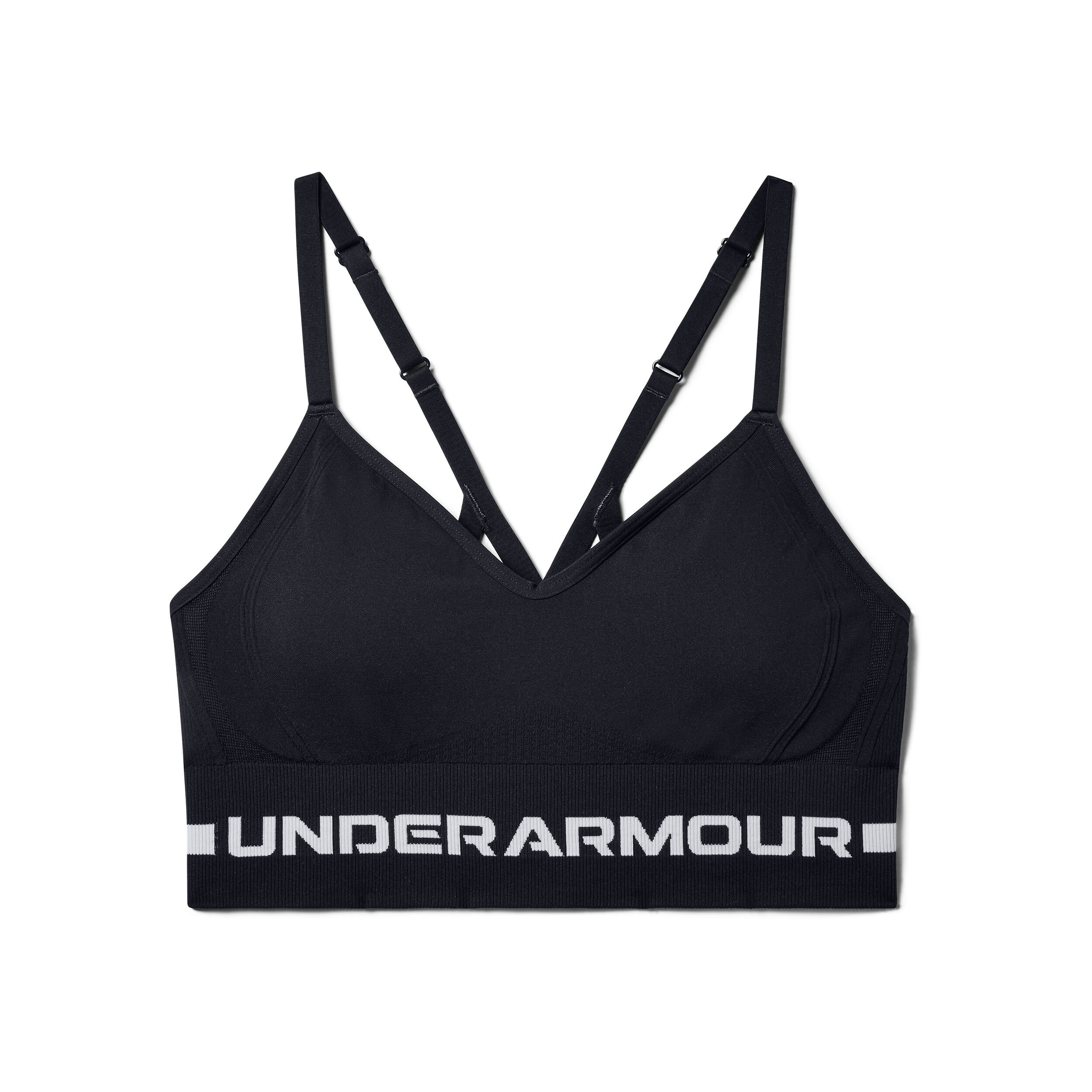 Under armour black sports bra cheap