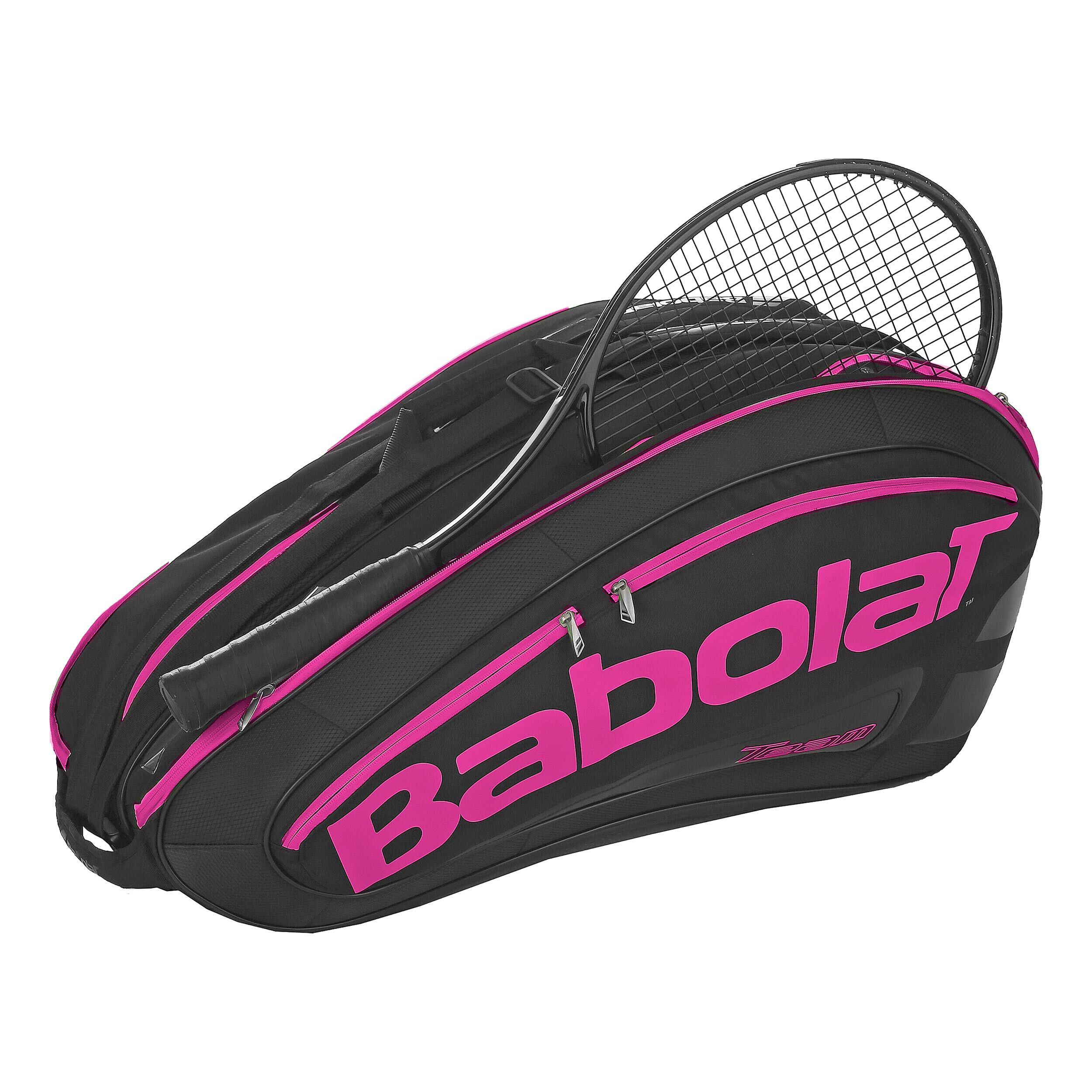 Team Racket Holder X12 Schlagertasche Special Edition Schwarz Pink