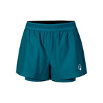 Quiet Please Bekleidung Quiet Please Create Rematch 2in1 Shorts Damen-Petrol,Weiß