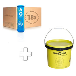 18 x Australian Open 4 PET plus Balleimer rund